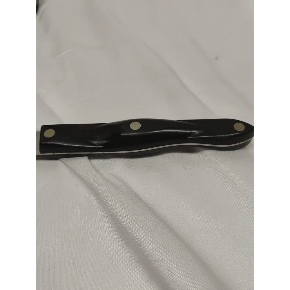 Lot Of 3 Cutco Classic Brown Red Swirl Handle Knives 1722 1723 1725 Vintage